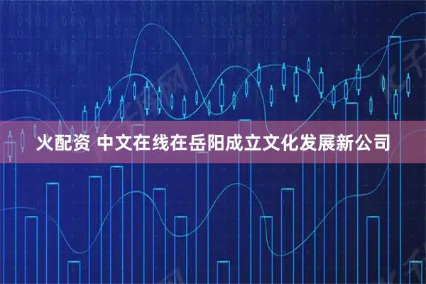 火配资 中文在线在岳阳成立文化发展新公司